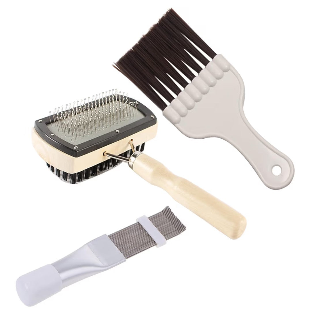 3 in 1 Set Air Conditioner Condenser Fin Comb，Refrigerator Coil Cleaning Brush Supplies, Stainless Ac Coil Cleaner, Evaporator Coil Cleaner, Evaporator Radiator Refrigerator Repair,Cleaner Tool Kit