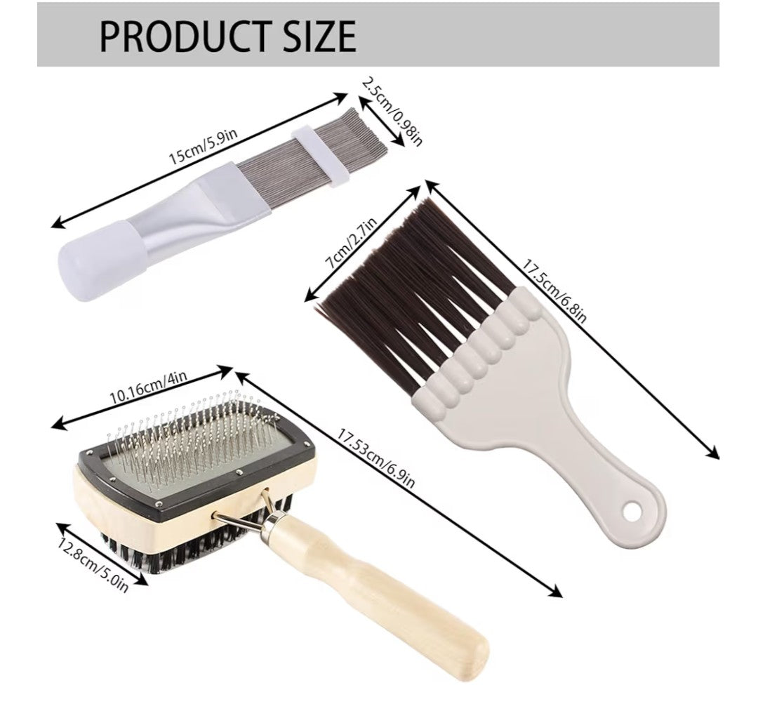 3 in 1 Set Air Conditioner Condenser Fin Comb，Refrigerator Coil Cleaning Brush Supplies, Stainless Ac Coil Cleaner, Evaporator Coil Cleaner, Evaporator Radiator Refrigerator Repair,Cleaner Tool Kit