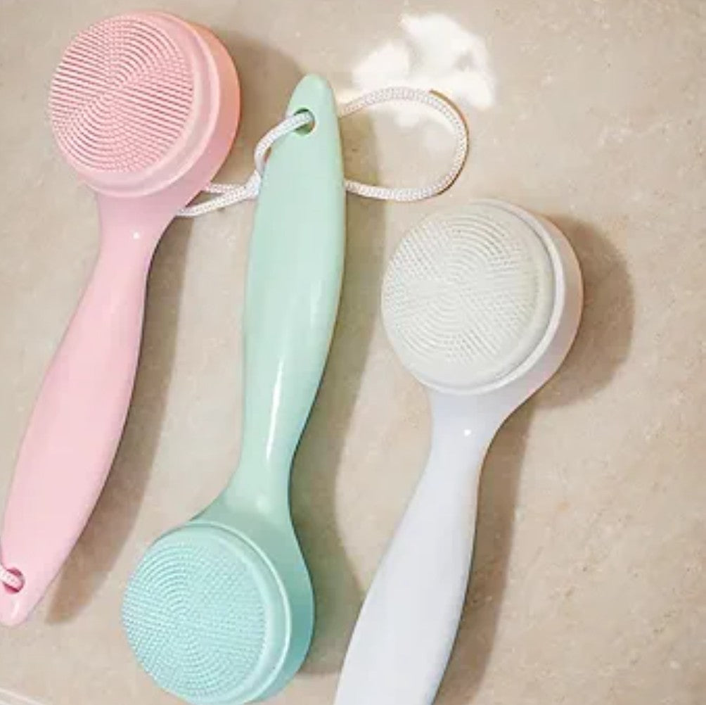 3PCS Silicone Manual Facial Cleansing Brush, Skin Friendly Soft Bristles Waterproof Face Scrubber Exfoliating Brush
