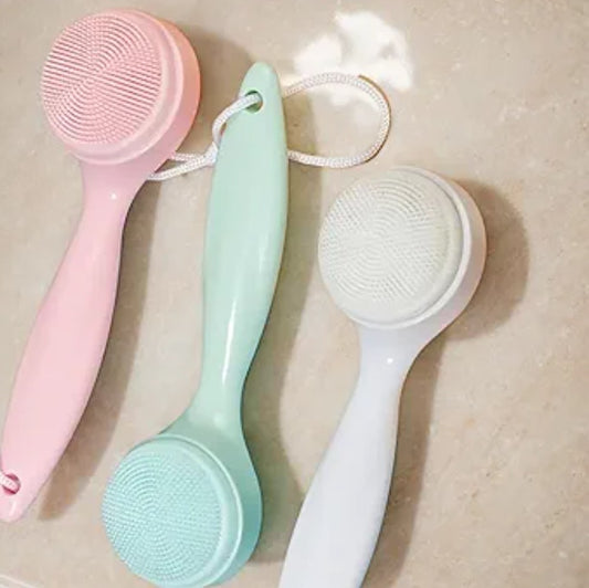 3PCS Silicone Manual Facial Cleansing Brush, Skin Friendly Soft Bristles Waterproof Face Scrubber Exfoliating Brush