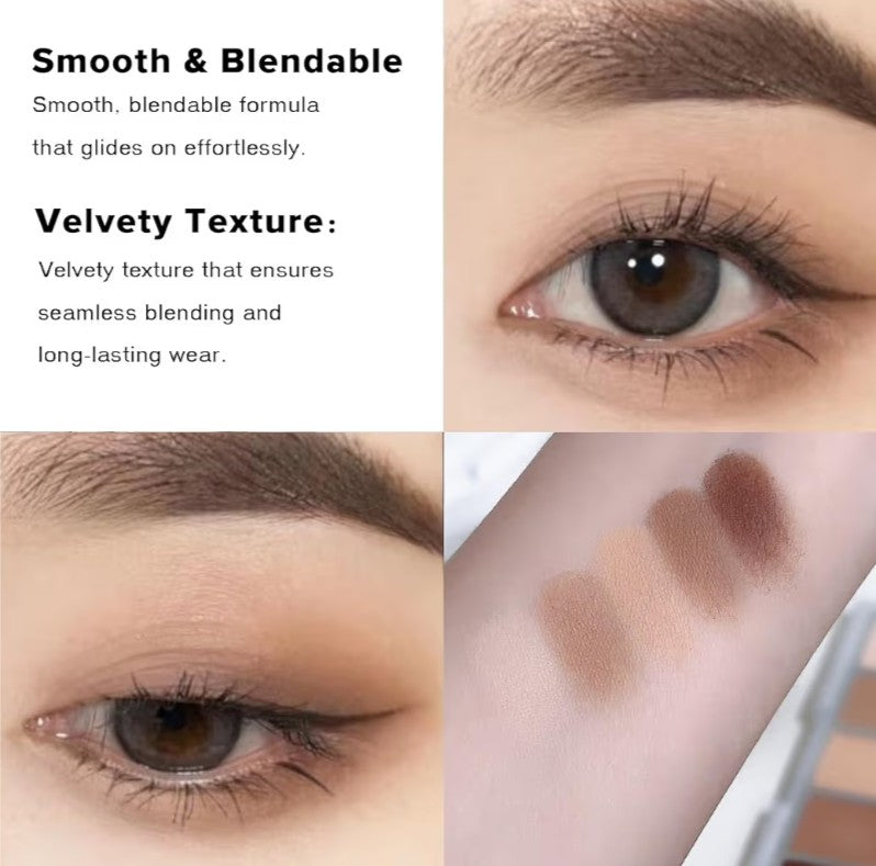 Neutral Naked Brown Eyeshadow Palette - 5 Colors Nude Brown Tones, Velvety Matte, Long-Lasting & Waterproof for Natural Everyday Looks (01#)