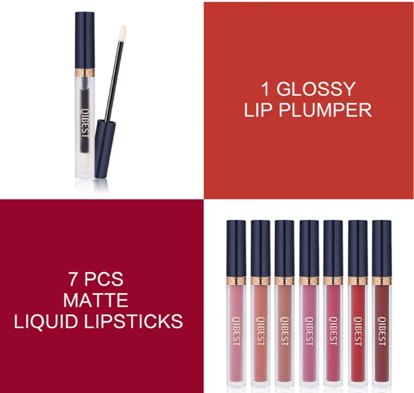 Makeup Set Kit Pigmented Long Lasting Waterproof Halloween Lip Makeup Valentine's Gift Sets for Girls and Women