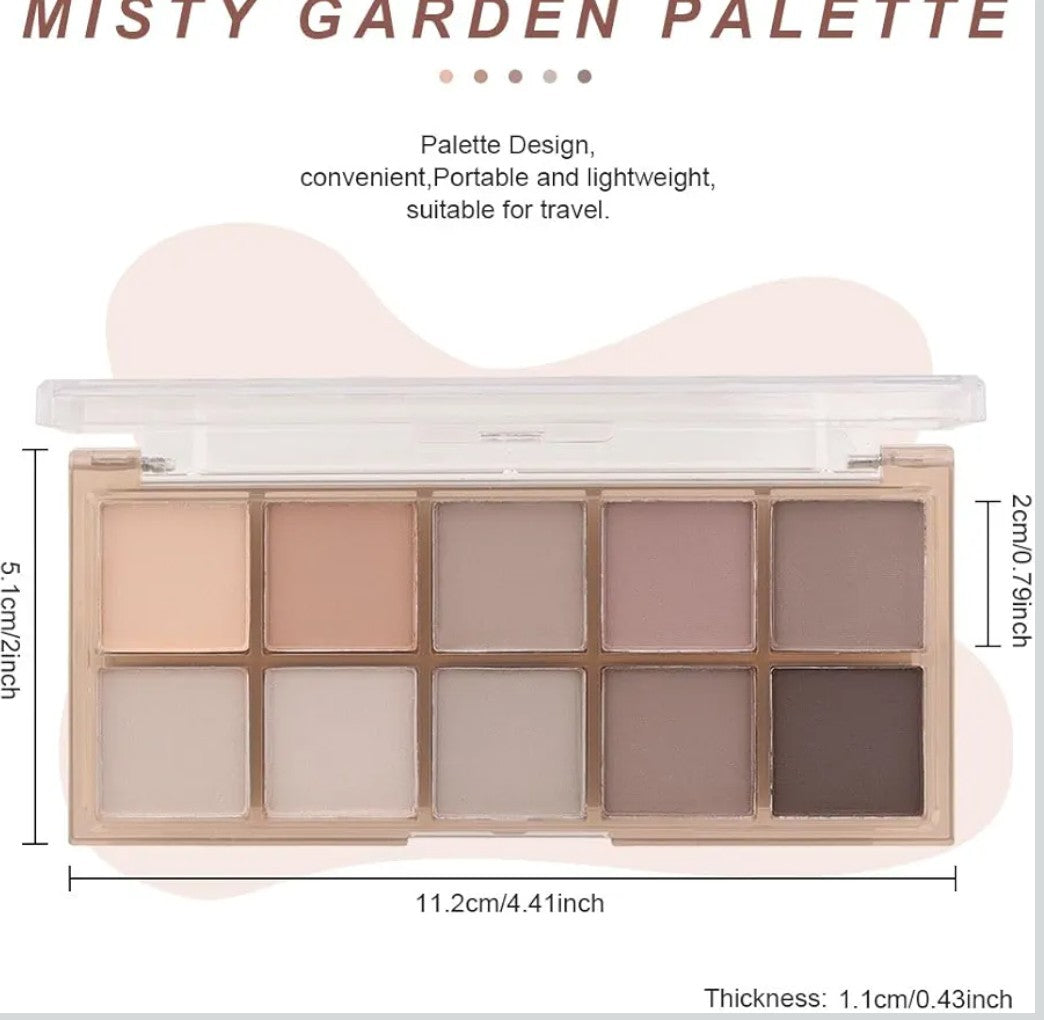 10 Colors Makeup for Older Women for Blue Green Eyes Neutral Matte Cream Smokey Contour Makeup Palettes 4