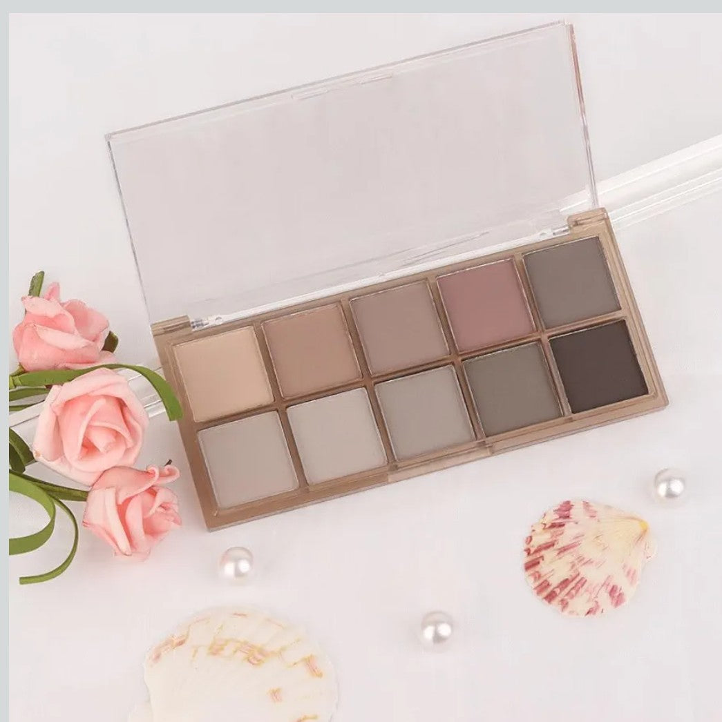 10 Colors Makeup for Older Women for Blue Green Eyes Neutral Matte Cream Smokey Contour Makeup Palettes 4