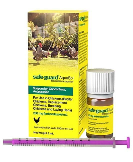 Safe-Guard Aquasol Dewormer for Chickens, 3 mL
