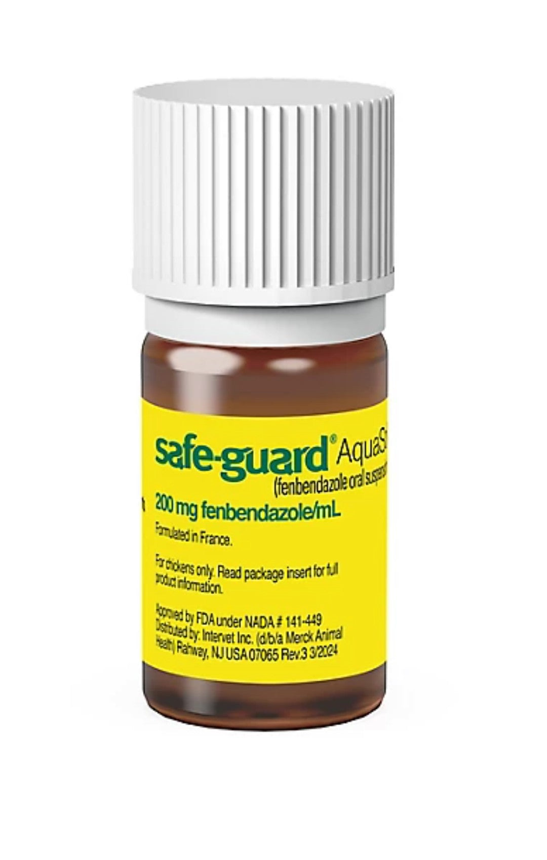 Safe-Guard Aquasol Dewormer for Chickens, 3 mL