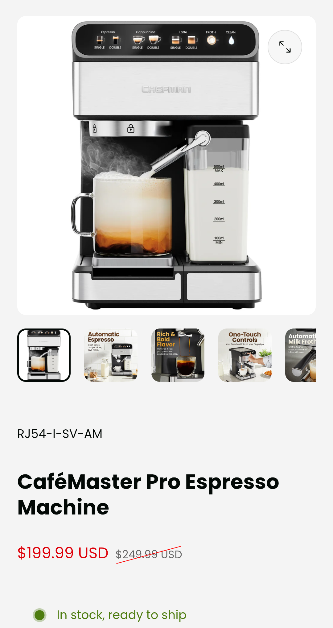 CaféMaster   Pro   Espresso   Machine