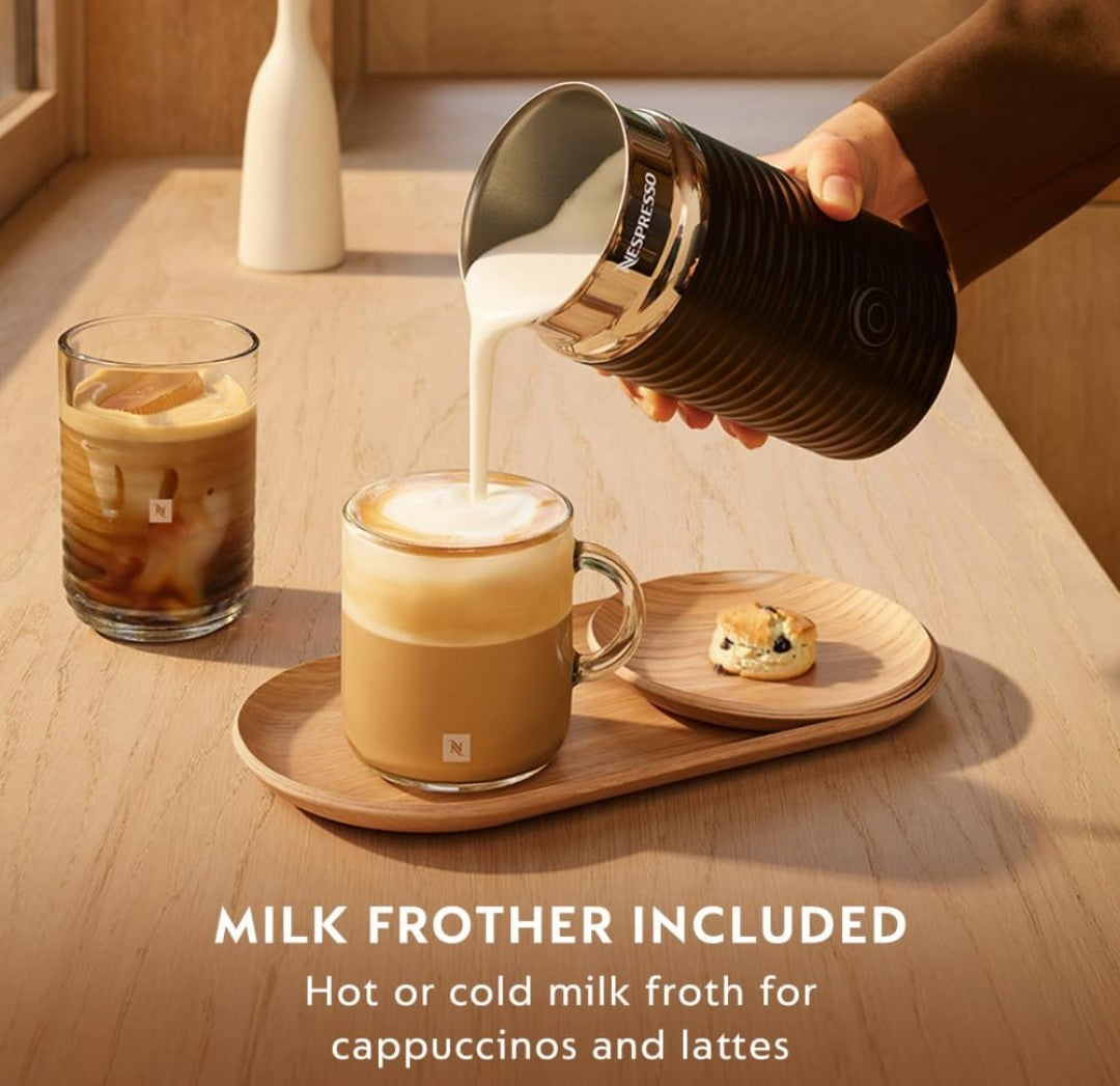 Nespresso Vertuo Pop+ Coffee and Espresso Maker by De'Longhi with Milk Frother, Candy Pink