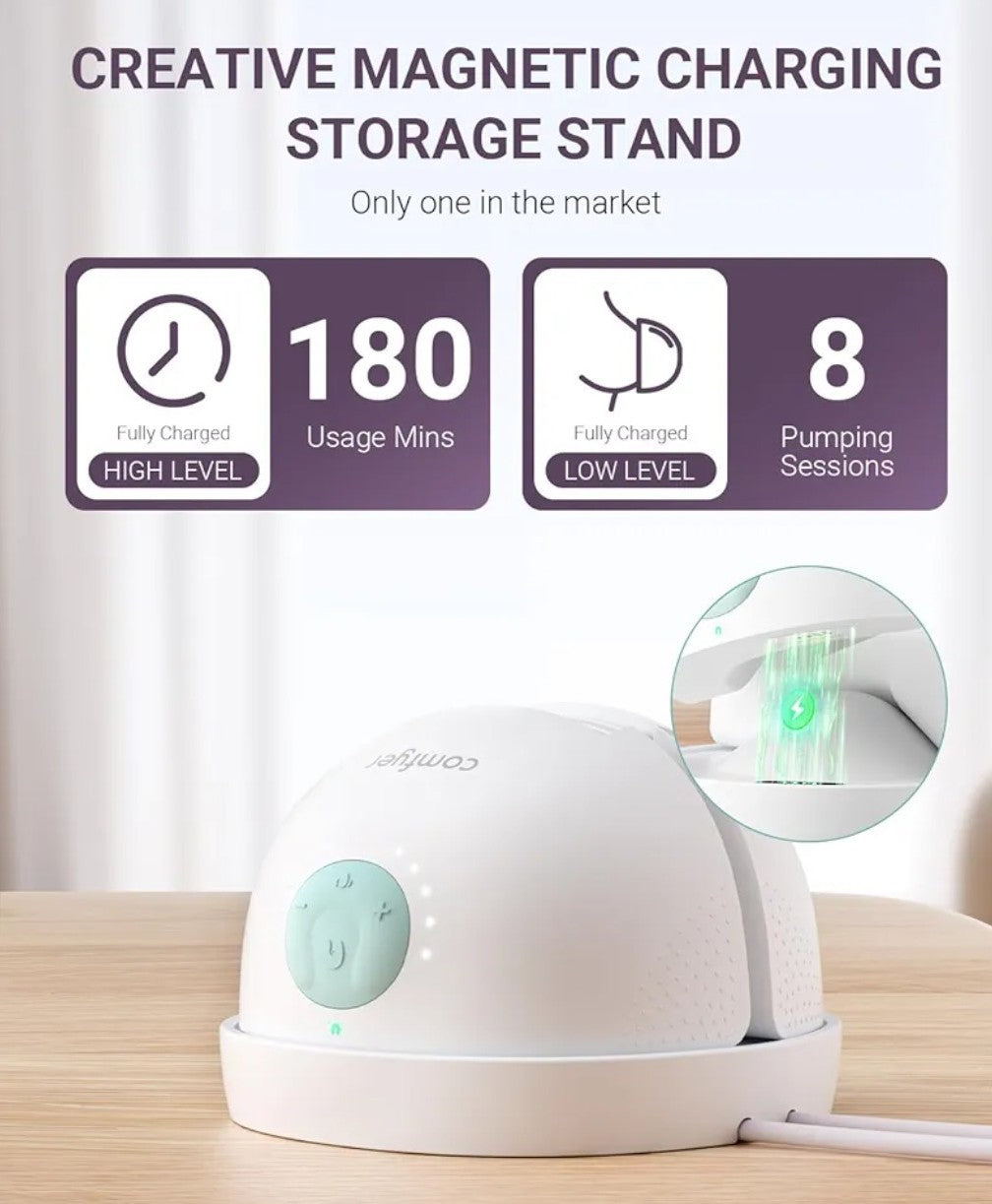 Comfyer Heated Breast Pump Hands Free, Industry-Leading Heating