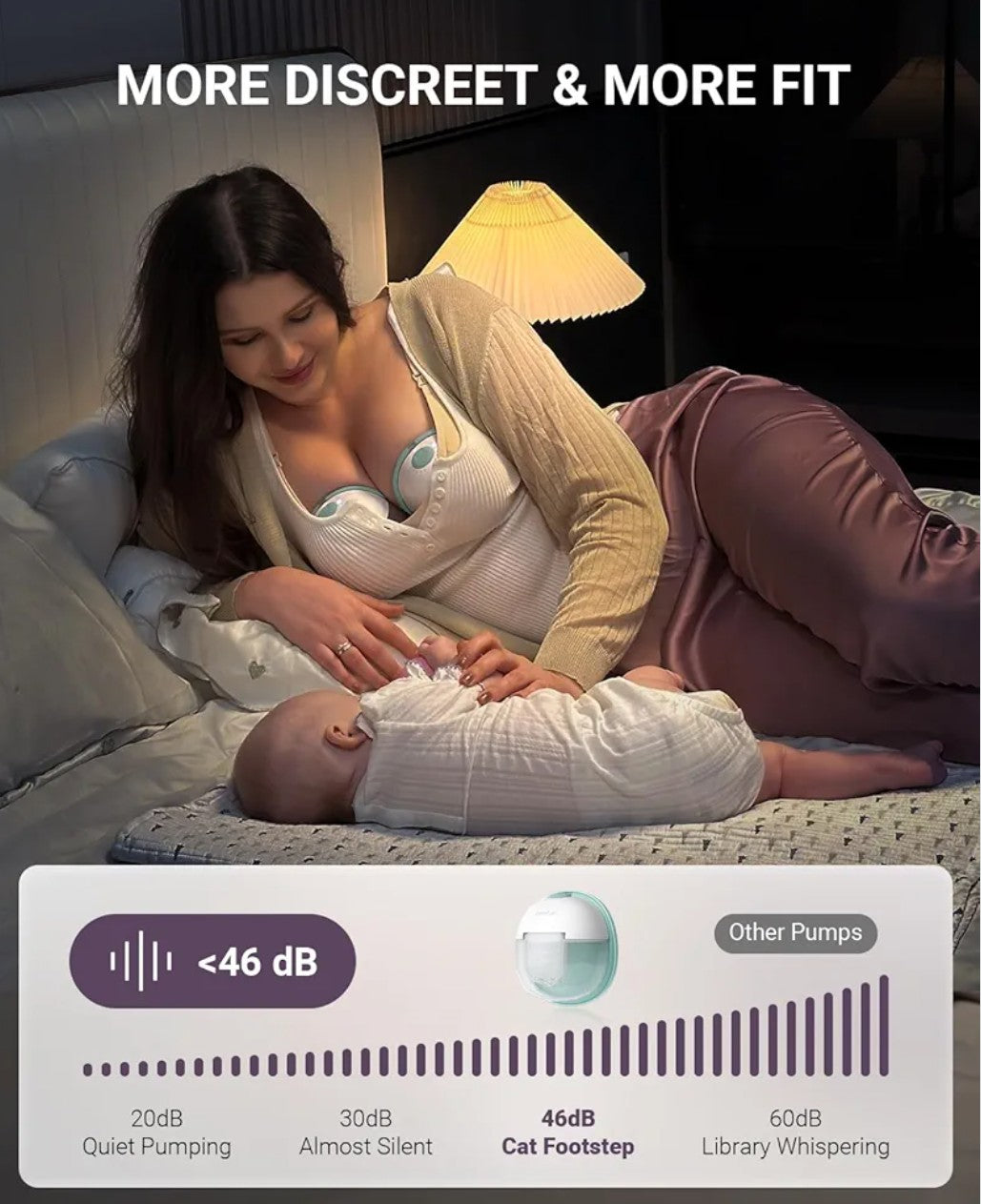 Comfyer Heated Breast Pump Hands Free, Industry-Leading Heating