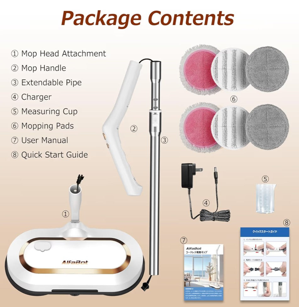 AlfaBot S2 Cordless Mop