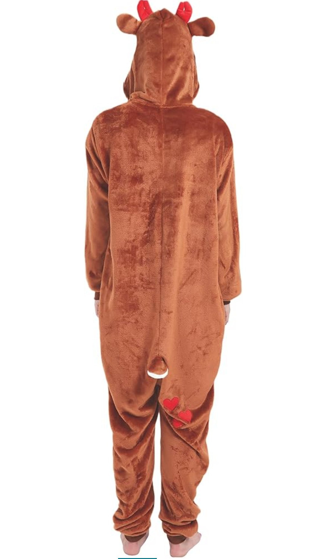 Reindeer Costume Deer Onesie for Adult Women Men Halloween Pajama