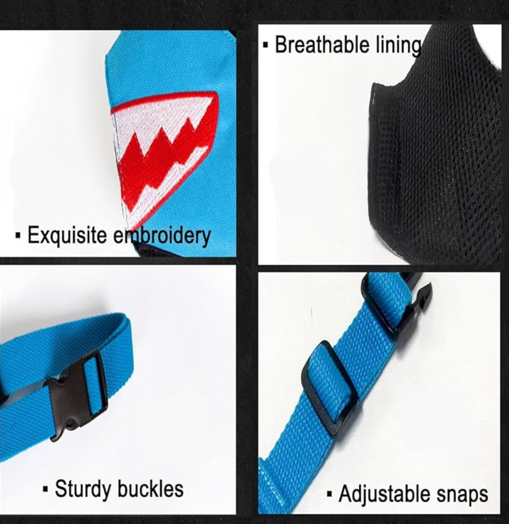 Adjustable Dog Muzzle for Large Dogs Soft Mesh No Bark Muzzle Prevents Biting, Chewing