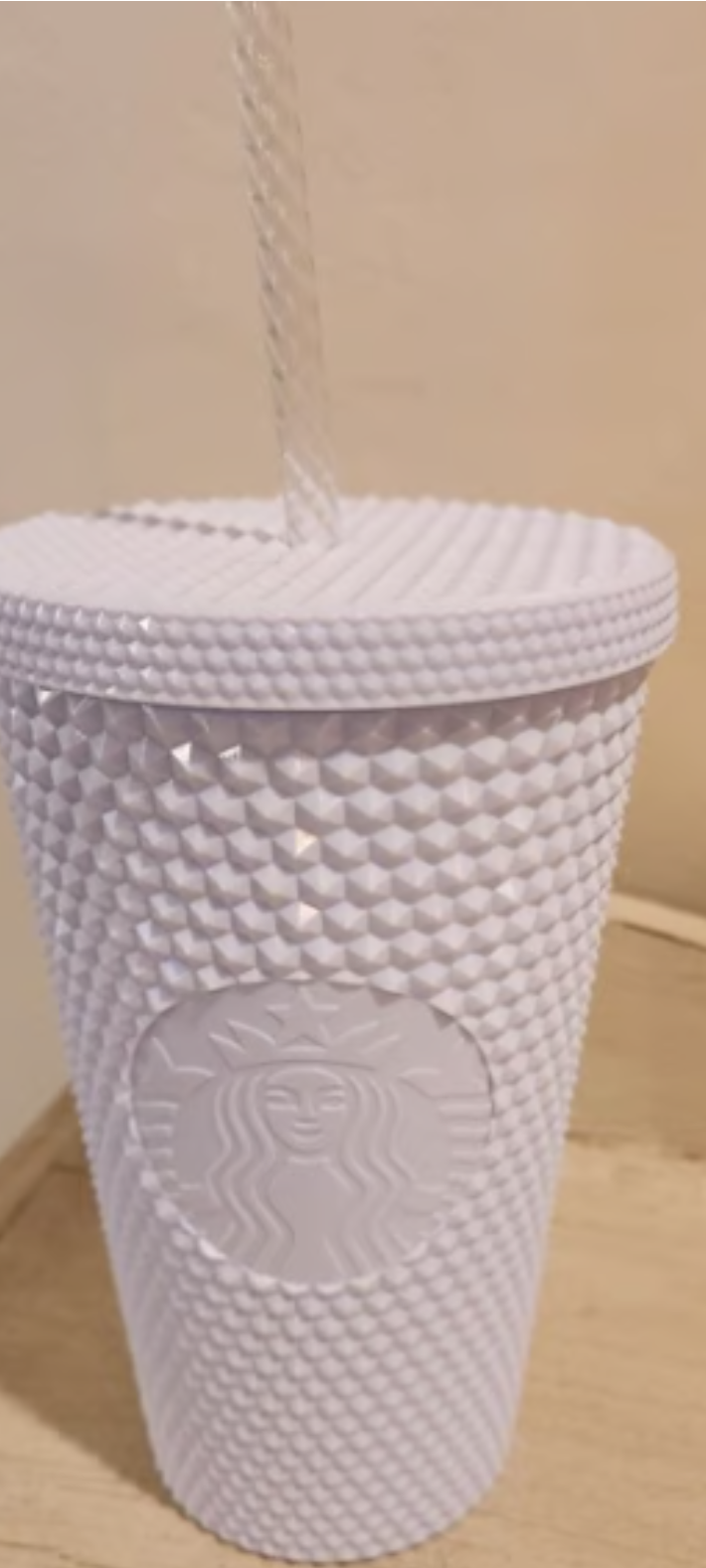Starbucks Siren White Studded Bling 16oz Grande Reusable Tumbler/Cup