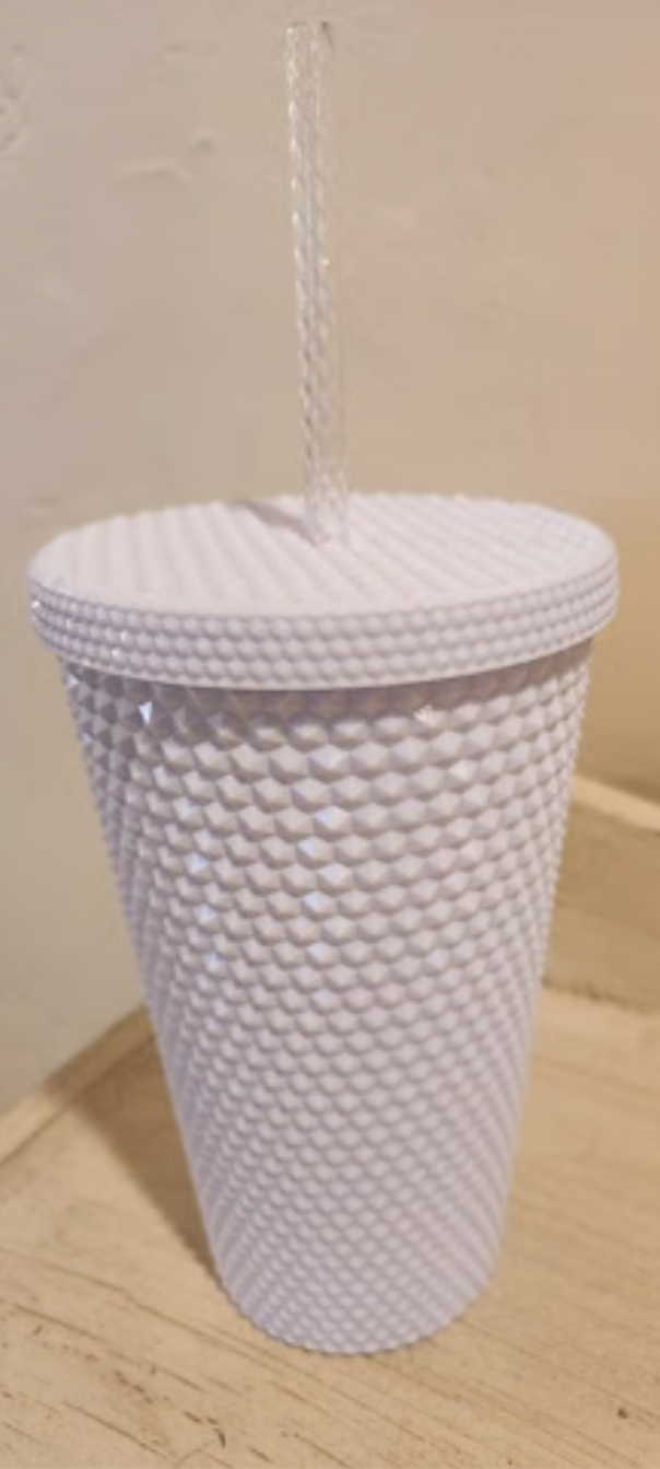 Starbucks Siren White Studded Bling 16oz Grande Reusable Tumbler/Cup