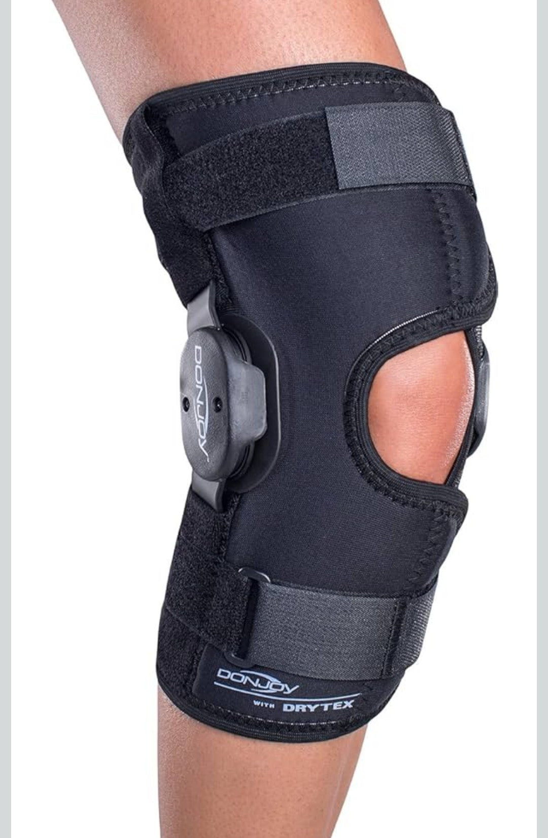 Donjoy Deluxe Hinged Knee Brace: Drytex Sleeve - Enhanced Support, Breathable Comfort for Active Recovery (X-Large)