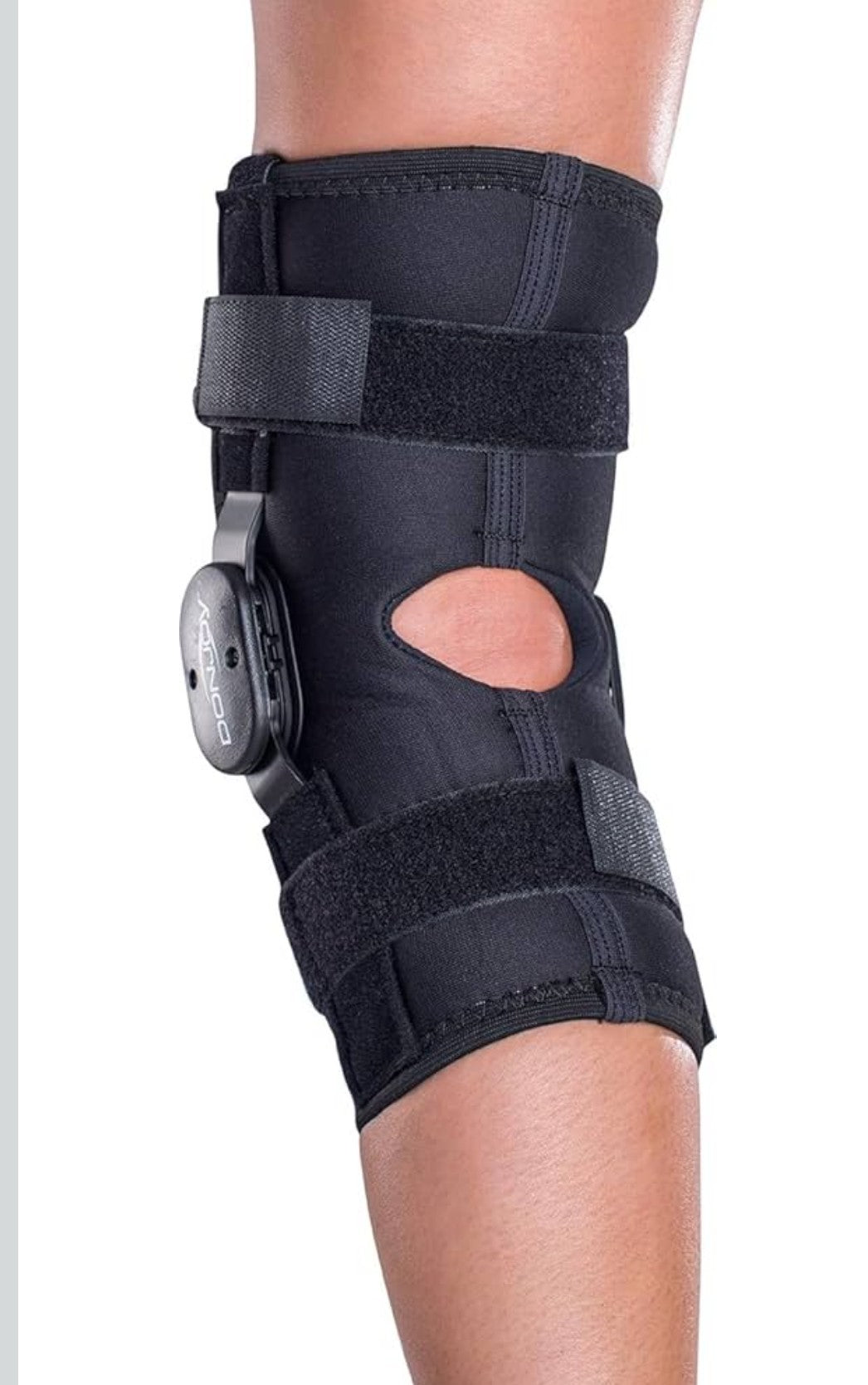 Donjoy Deluxe Hinged Knee Brace: Drytex Sleeve - Enhanced Support, Breathable Comfort for Active Recovery (X-Large)