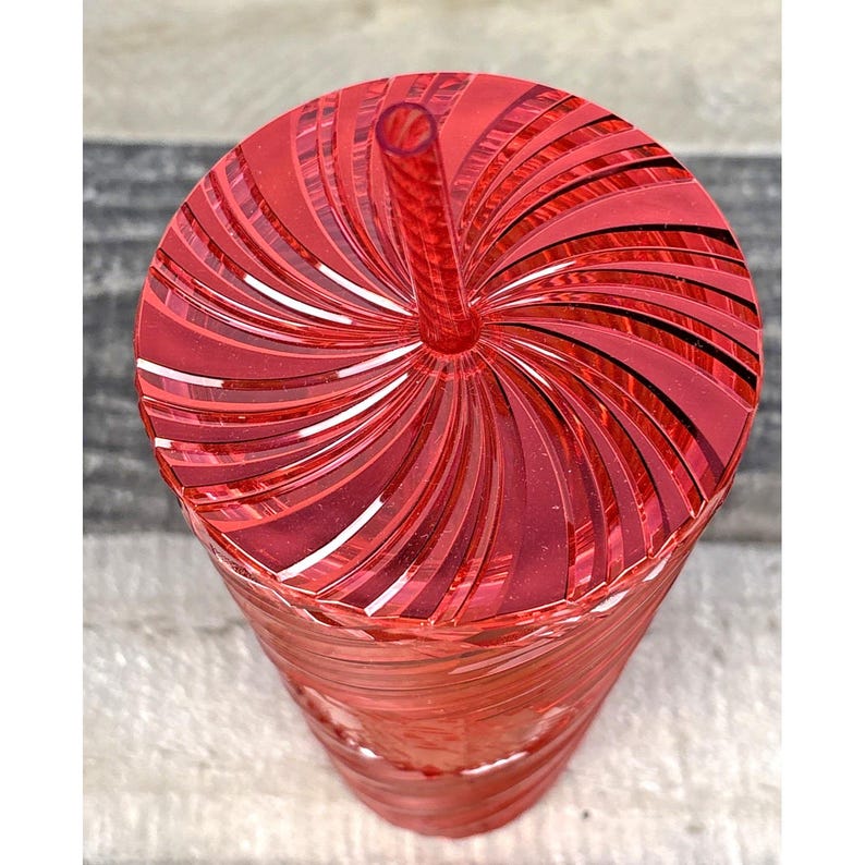 Starbucks 2024 Holiday Red Swirl Stripe Venti Tumbler 24oz Cold Cup