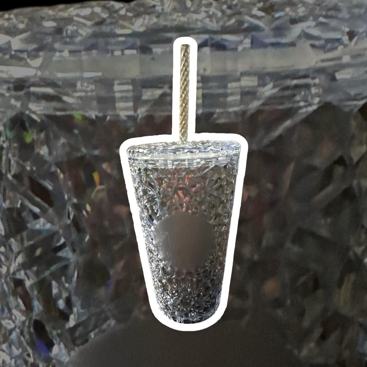 Starbucks Holiday 2023 Clear Diamond Prism Crystal Tumbler in the 16 oz