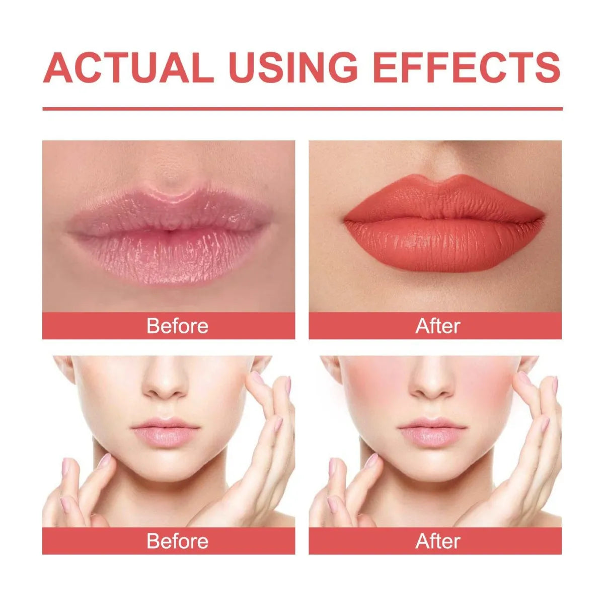 Wholesale EELHOPE Women Easy Color Light Velvet Fog Blush Lip Gloss Cream