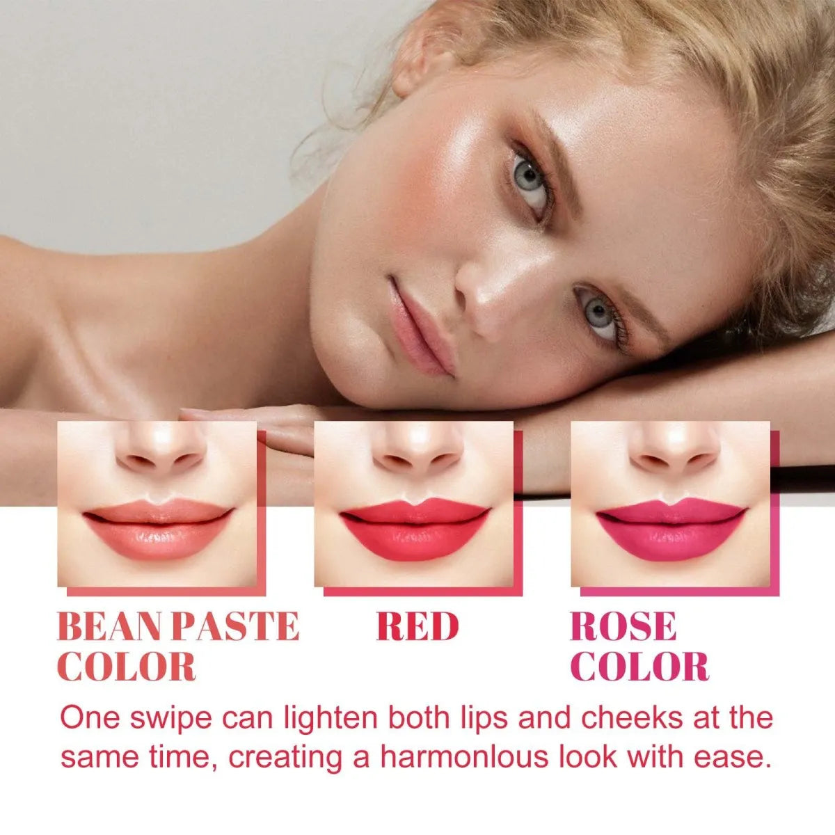 Wholesale EELHOPE Women Easy Color Light Velvet Fog Blush Lip Gloss Cream