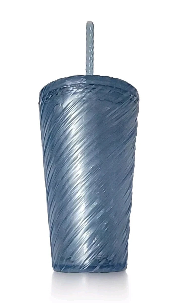 Starbucks 2024 Ocean Blue Spiral Tumbler 16oz Venti - New