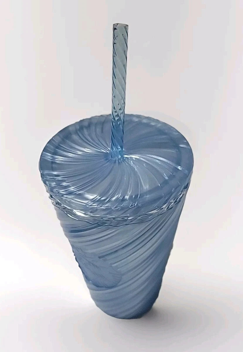 Starbucks 2024 Ocean Blue Spiral Tumbler 16oz Venti - New